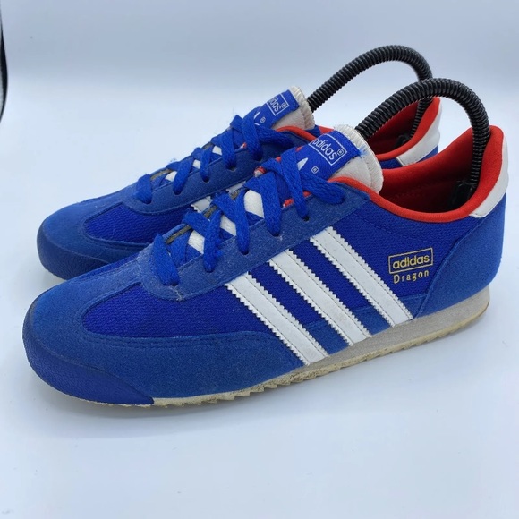 Adidas Dragon Trainers Blue White 2015 UK Size 5 - Picture 6 of 7